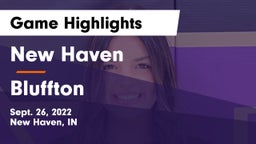 New Haven  vs Bluffton  Game Highlights - Sept. 26, 2022
