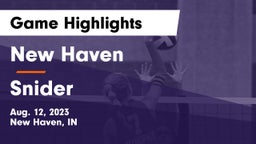 New Haven  vs Snider  Game Highlights - Aug. 12, 2023