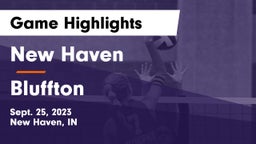 New Haven  vs Bluffton  Game Highlights - Sept. 25, 2023
