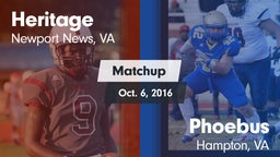 Matchup: Heritage vs. Phoebus  2016