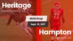 Matchup: Heritage vs. Hampton  2017