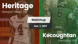 Matchup: Heritage vs. Kecoughtan  2017