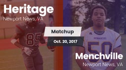 Matchup: Heritage vs. Menchville  2017