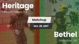 Matchup: Heritage vs. Bethel  2017