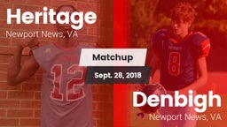 Matchup: Heritage vs. Denbigh  2018