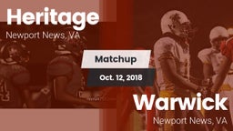 Matchup: Heritage vs. Warwick  2018