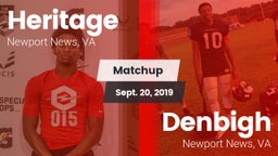 Matchup: Heritage vs. Denbigh  2019