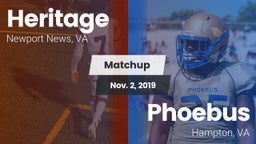 Matchup: Heritage vs. Phoebus  2019