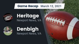 Recap: Heritage  vs. Denbigh  2021