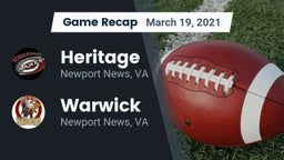 Recap: Heritage  vs. Warwick  2021