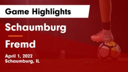 Schaumburg  vs Fremd  Game Highlights - April 1, 2022