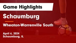 Schaumburg  vs Wheaton-Warrenville South  Game Highlights - April 6, 2024