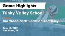 Trinity Valley School vs The Woodlands Christian Academy  Game Highlights - Aug. 13, 2022
