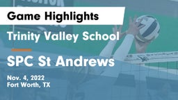 Trinity Valley School vs SPC St Andrews Game Highlights - Nov. 4, 2022