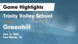 Trinity Valley School vs Greenhill  Game Highlights - Oct. 3, 2023