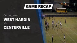 Recap: West Hardin  vs. Centerville High 2015