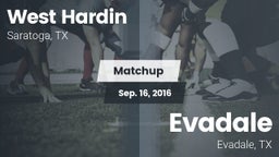 Matchup: West Hardin vs. Evadale  2016