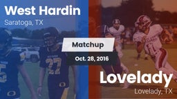 Matchup: West Hardin vs. Lovelady  2016