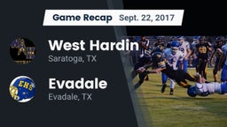 Recap: West Hardin  vs. Evadale  2017