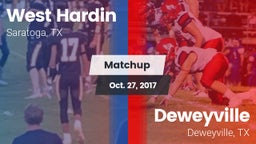 Matchup: West Hardin vs. Deweyville  2017