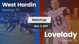 Matchup: West Hardin vs. Lovelady  2017