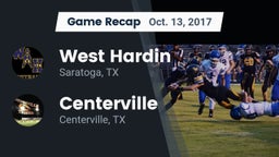 Recap: West Hardin  vs. Centerville  2017