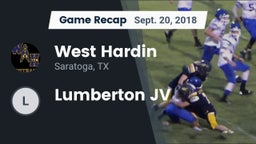 Recap: West Hardin  vs. Lumberton JV 2018