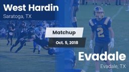 Matchup: West Hardin vs. Evadale  2018
