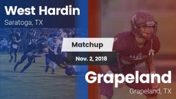 Matchup: West Hardin vs. Grapeland  2018