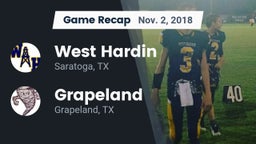 Recap: West Hardin  vs. Grapeland  2018