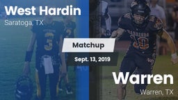 Matchup: West Hardin vs. Warren  2019