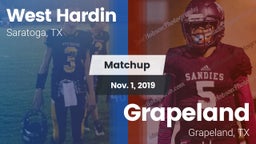 Matchup: West Hardin vs. Grapeland  2019