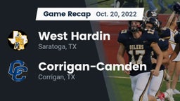 Recap: West Hardin  vs. Corrigan-Camden  2022