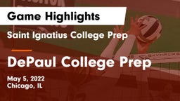 Saint Ignatius College Prep vs DePaul College Prep  Game Highlights - May 5, 2022