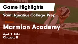 Saint Ignatius College Prep vs Marmion Academy  Game Highlights - April 9, 2024