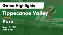 Tippecanoe Valley  vs Peru  Game Highlights - Sept. 3, 2019