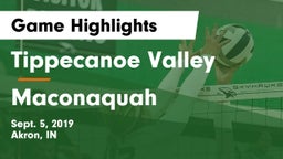 Tippecanoe Valley  vs Maconaquah  Game Highlights - Sept. 5, 2019