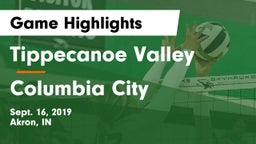 Tippecanoe Valley  vs Columbia City  Game Highlights - Sept. 16, 2019