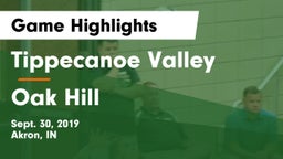 Tippecanoe Valley  vs Oak Hill  Game Highlights - Sept. 30, 2019