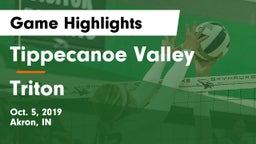 Tippecanoe Valley  vs Triton  Game Highlights - Oct. 5, 2019
