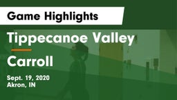 Tippecanoe Valley  vs Carroll  Game Highlights - Sept. 19, 2020