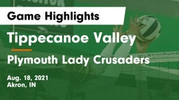 Tippecanoe Valley  vs Plymouth Lady Crusaders Game Highlights - Aug. 18, 2021