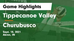 Tippecanoe Valley  vs Churubusco  Game Highlights - Sept. 18, 2021
