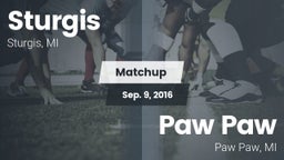 Matchup: Sturgis vs. Paw Paw  2016