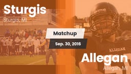 Matchup: Sturgis vs. Allegan  2016