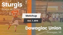 Matchup: Sturgis vs. Dowagiac Union 2016