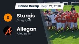 Recap: Sturgis  vs. Allegan  2018