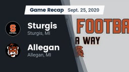 Recap: Sturgis  vs. Allegan  2020