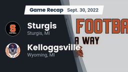 Recap: Sturgis  vs. Kelloggsville  2022