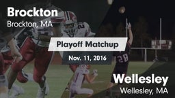 Matchup: Brockton vs. Wellesley  2016